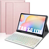 IVSO Backlit Español Ñ Teclado para Samsung Galaxy Tab S6 Lite- para Samsung Tab S6 Lite Teclado- 7 Color Backlit…